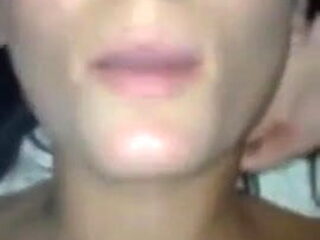 Brunette asks for a facial