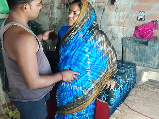 Young Indian MILF Stripped and Fucked Hard by Son-in-Law in Homemade Sex