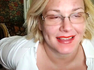 Step Aunt Seduces Him For Birthday - Homemade BBW MILF Close Up