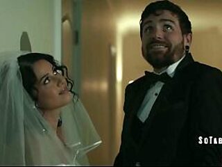 Stepdaughter gets oral and fucked by her new stepdad on their wedding night