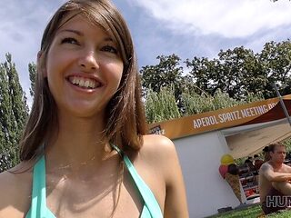 HUNT4K. Man meets long-legged model at the beach and pays for sex