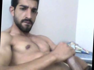 Turkish handsome hunk with big cock cumming