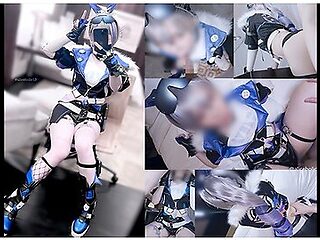Aliceholic13honkai:star Rail Silverwolf Cosplaying Multiple Orgasm & Creampie Sex Video