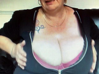 Huge saggy boobed mature