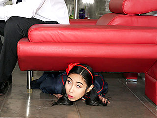 Eva Yi in Mini Oriental Chick With a Tight Slit - ExxxtraSmall