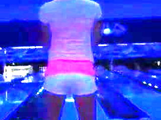 Transgirl Barbie Bowling Drunk In Sexy High Heels