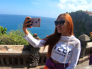 Horny amateur couple vacation to Bali where they had sex in the hotel