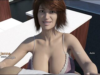 Unexperienced teen in 3D anime porn with big tits and a big ass