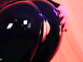 Latex Rubber Catsuit Compilation Video by MILF Fetish Model Arya Grander