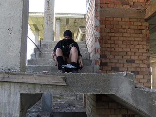 A Famous Wife From Heliopolis with a Milky Chest Closes Her Office and Goes Out to Please Herself