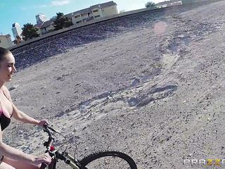 fit and busty babe discovers her real passion