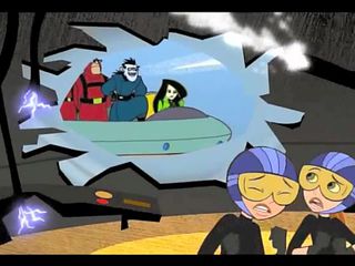 dr. drakken captures two kim possibles and face fucks them
