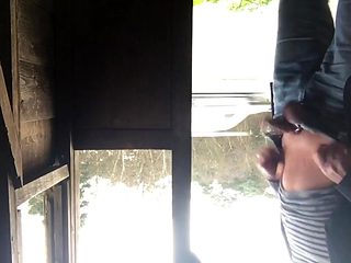 Yet another bus shelter wank