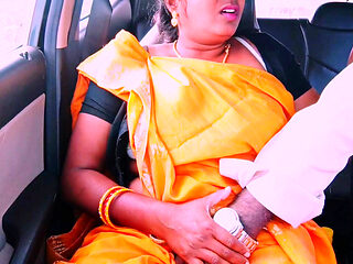 Desi saree maid car sex Telugu dirty talks.