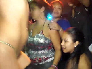 Latian Stripper in Disco club.