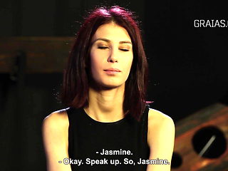 Very nice girl on a BDSM casting with Dr Lomp