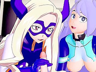 My Hero Academia - Nejire And Mt Lady Get Creampied