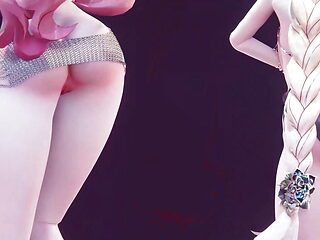 Two Sexy Milfs Hot Dance In Sexy Dress