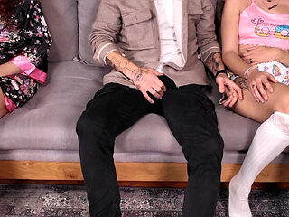 Innocent 18yo Stepdaughter Used by Stepdad with Mommy's Approval - Taboo Family Fuck