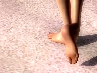 Dead or alive 5 sexy girls winning animation in tight bikini thong 3D ass !