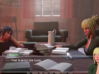 Interactive visual novel with a focus on curves and misty adventures