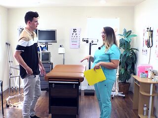 Chubby Nurse Rose LaReine Seduces a Lucky  Patient