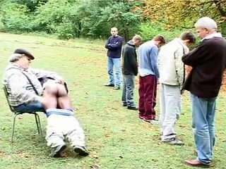 Do boys get spanked in the woods ?