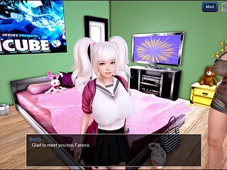 Wild roommate gives a handjob in the pool at Mythic Manor