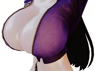 Nico Robin awesome boobs bouncing