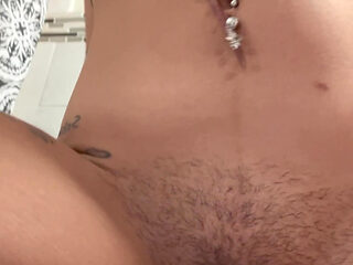 Rubbing Pussy Juice on the Toilet Then Licking It up Sloppy Toilet Slave POV Solo Female Submissive Daddy Kink Naked Teen Licks
