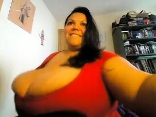 A fat Latina with monster boobs