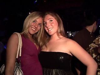 Lingerie dancers at a party shake their asses for cash