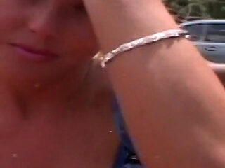 Amazing Alana Gets Naked in High Risk Flashing Spots