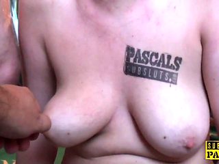 Young euro slut roughly fucked by older guy