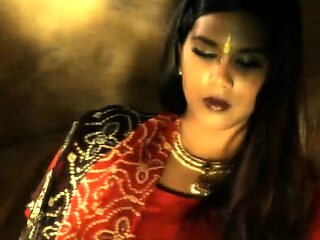 Arousing And Seductive Sex Ritual Was Dance By A Brunette