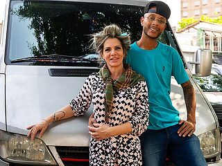 Big Clit Granny Gets Ass Destroyed in My Van