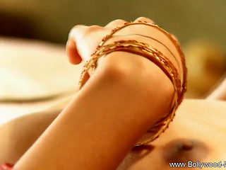 Bollywood Woman In Red Dress For Seduction And Arousing