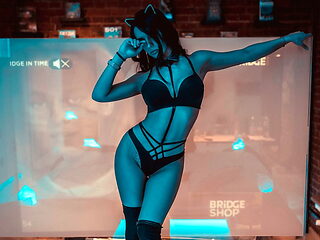 SANKTOR 031 - INKED BRUNETTE IS DANCING STRIPTEASE