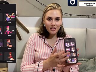 Sexy Student 18+ Plays The Role Of A Horny Maid Using A Dating App