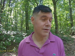 Father & Son Tag Team Girl Lost in Woods 