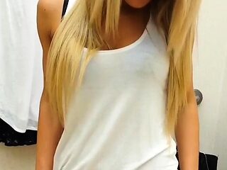 Blonde emo amateur solo masturbation