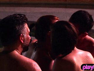 Shy and religious couple goes to a famous swinger club