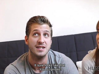 HUNT4K. Couple is in need of cash for motel so why girl...