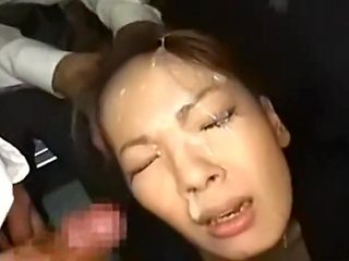 Hitomi bukkake on a bus