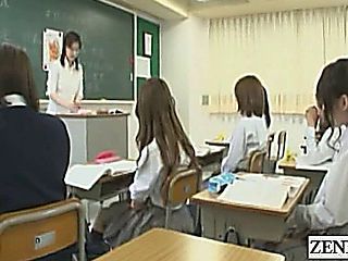 Subtitled Japanese Schoolgirls Sexual Education Class
