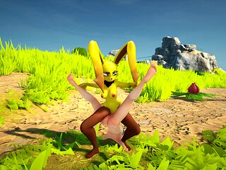 Rabbit Monster Grinding Woman (sapphire Safari V.23)