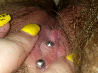 Pretty Pink Pussy and Clit Ring Play- Evie Erotica