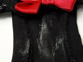 French lover sniffing licking my wife black sexy dirty panty