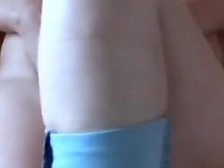 My Wife, Latin Stepmother Enjoys the Huge Cock of Her Student, She Masturbates, Big Cumshot on Ass with