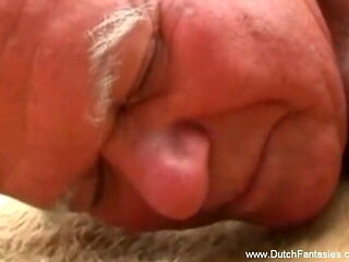 Outdoor Sex With Old Man In Holland Just To Make Him Cum
